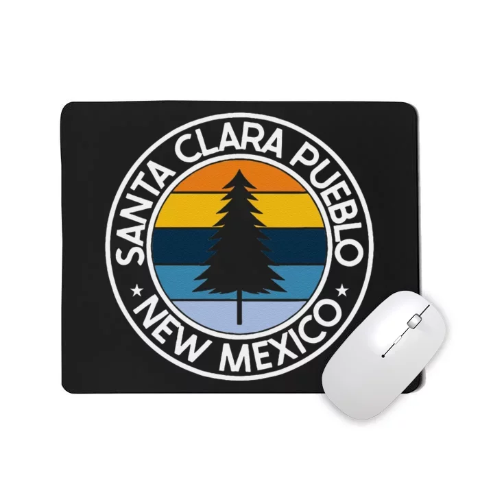 Santa Clara Pueblo New Mexico Nm Usa City Pride Retro Sunset Mousepad