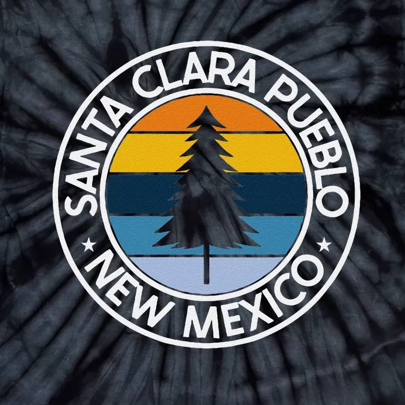 Santa Clara Pueblo New Mexico Nm Usa City Pride Retro Sunset Tie-Dye T-Shirt