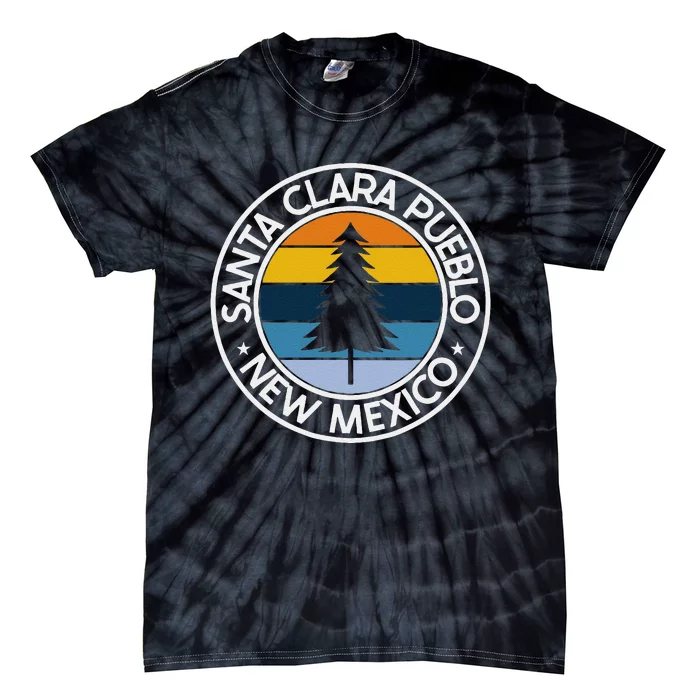 Santa Clara Pueblo New Mexico Nm Usa City Pride Retro Sunset Tie-Dye T-Shirt