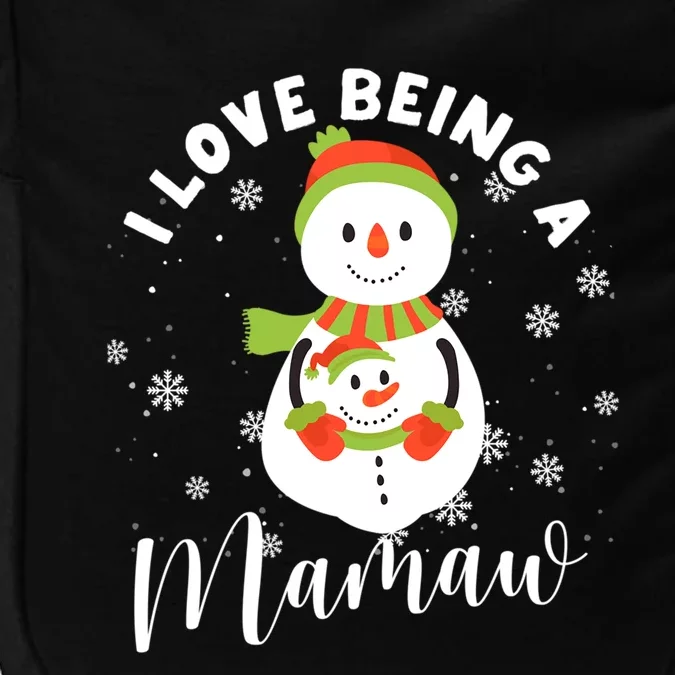 Snow Christmas Pajama Funny Xmas Pjs I Love Being A Mamaw Gift Impact Tech Backpack