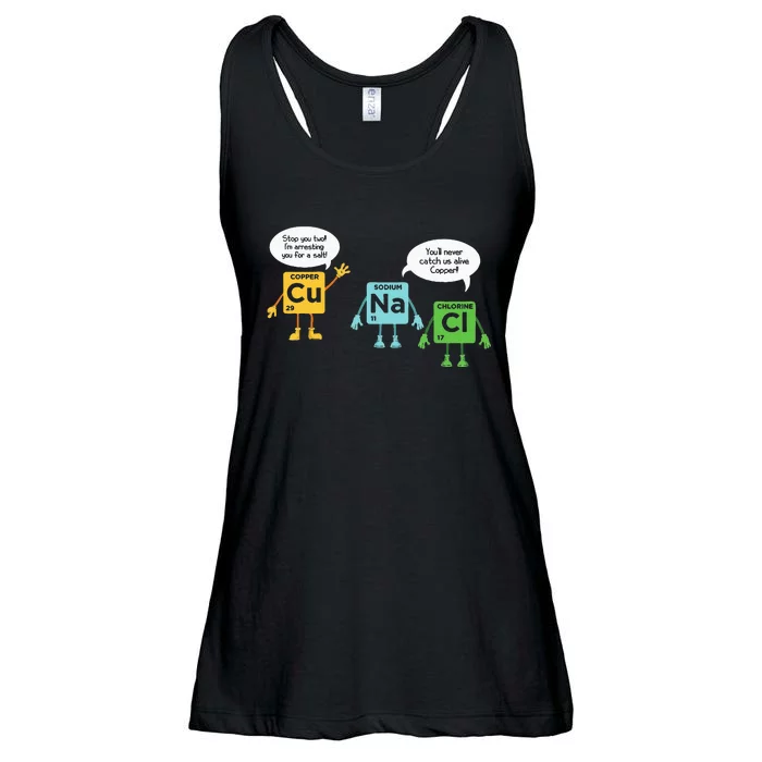 Science Chemistry Periodic Table Funny Scientist Nerd Geeks Ladies Essential Flowy Tank