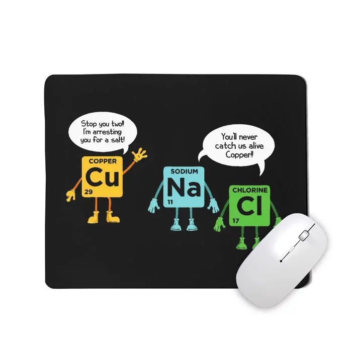 Science Chemistry Periodic Table Funny Scientist Nerd Geeks Mousepad