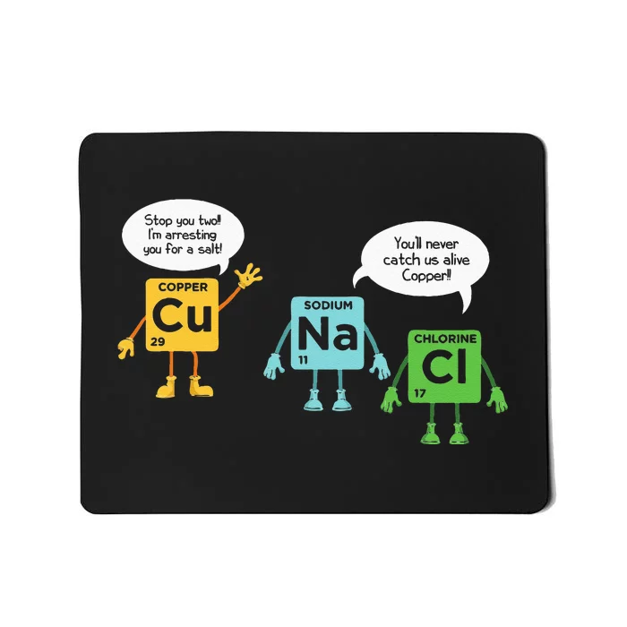 Science Chemistry Periodic Table Funny Scientist Nerd Geeks Mousepad