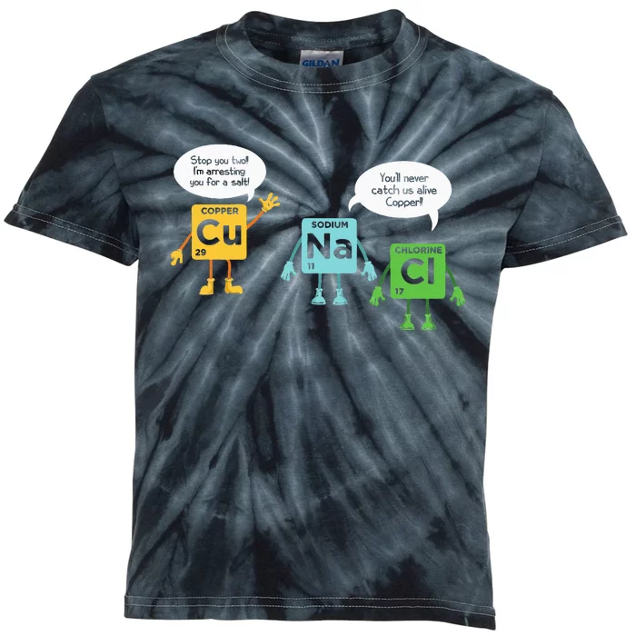 Science Chemistry Periodic Table Funny Scientist Nerd Geeks Kids Tie-Dye T-Shirt