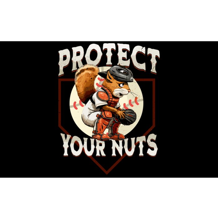 Squirrel Catcher Protect Your Nuts Funny Baseball Bumper Sticker