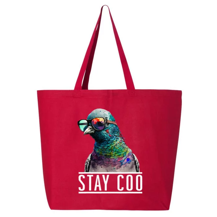 Stay Coo Pigeon Lover Animal Lover Birds Owner 25L Jumbo Tote