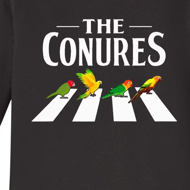 Sun Conure Parrot Pedestrian Design For A Conure Owner Baby Long Sleeve Bodysuit