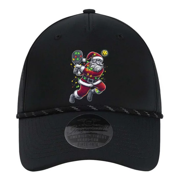 Santa Claus Playing Pickleball Lover Christmas Holiday Gift Performance The Dyno Cap