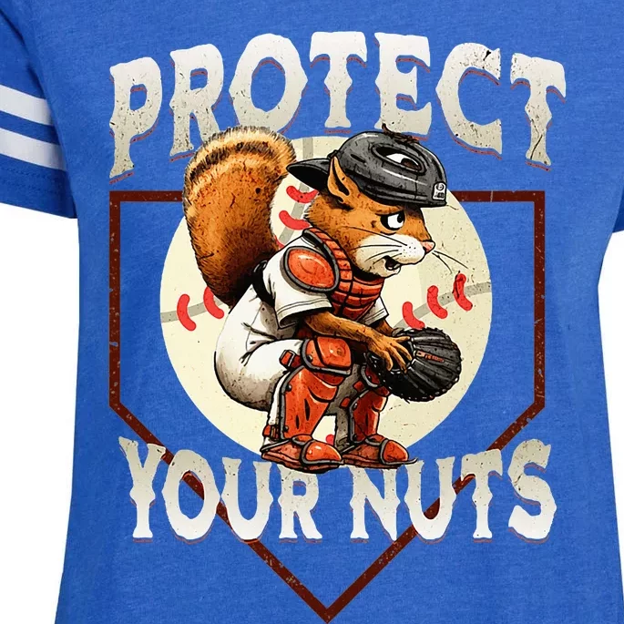 Squirrel Catcher Protect Your Nuts Baseball Enza Ladies Jersey Football T-Shirt