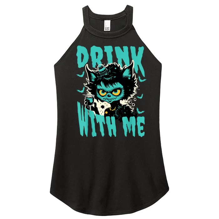 Spooky Cat Party Women’s Perfect Tri Rocker Tank