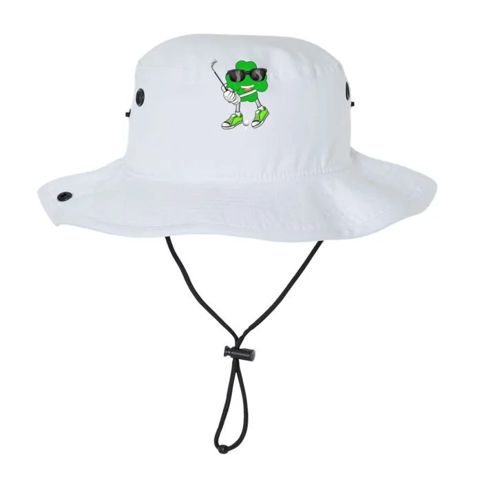 Shamrock Clover Playing Golf Saint Patrick's Day Gift Legacy Cool Fit Booney Bucket Hat