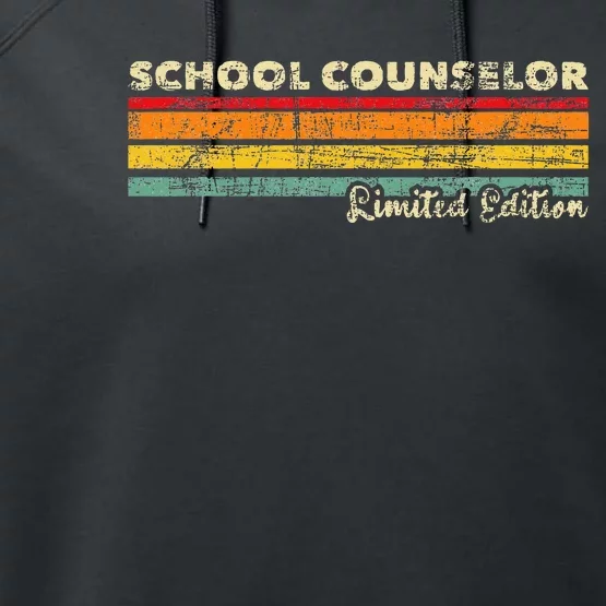 School Counselor Profession Counseling Career Guidance Performance Fleece Hoodie