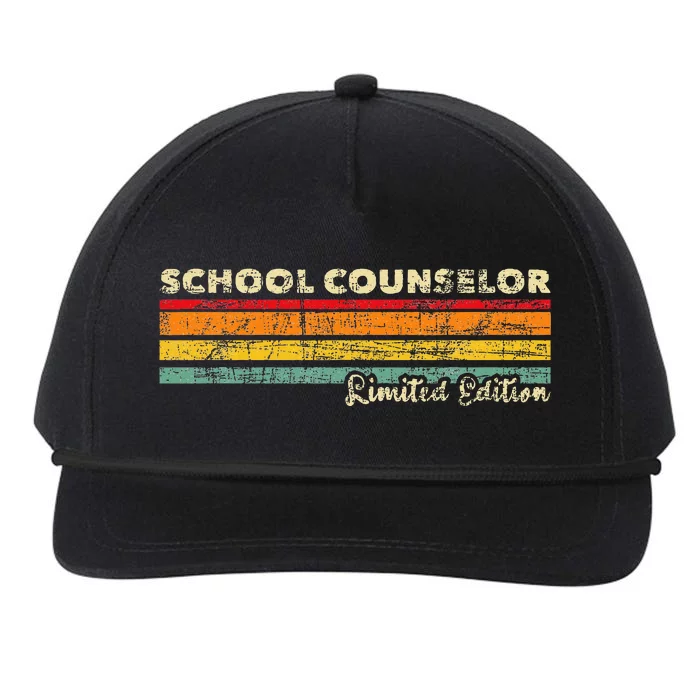 School Counselor Profession Counseling Career Guidance Snapback Five-Panel Rope Hat