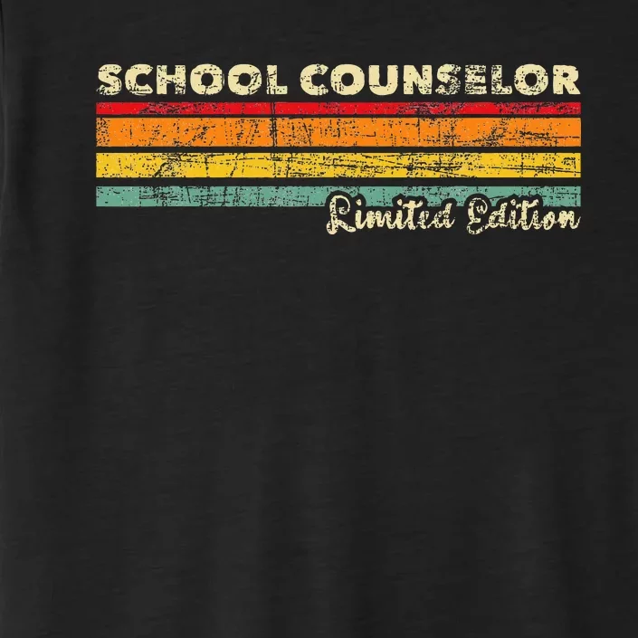 School Counselor Profession Counseling Career Guidance ChromaSoft Performance T-Shirt