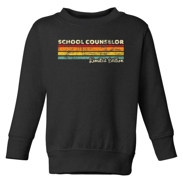 School Counselor Profession Counseling Career Guidance Toddler Sweatshirt