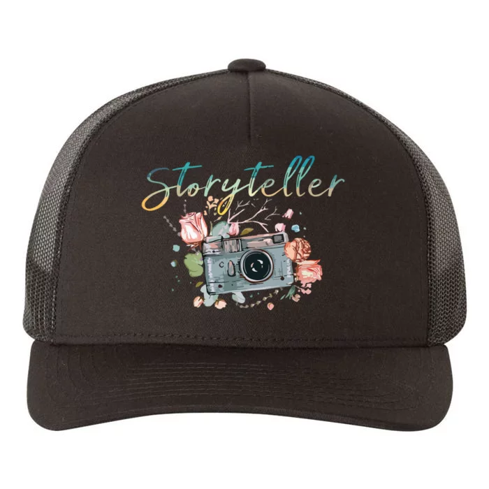 Storyteller Camera Photography Photographer Cameraman Gift Yupoong Adult 5-Panel Trucker Hat