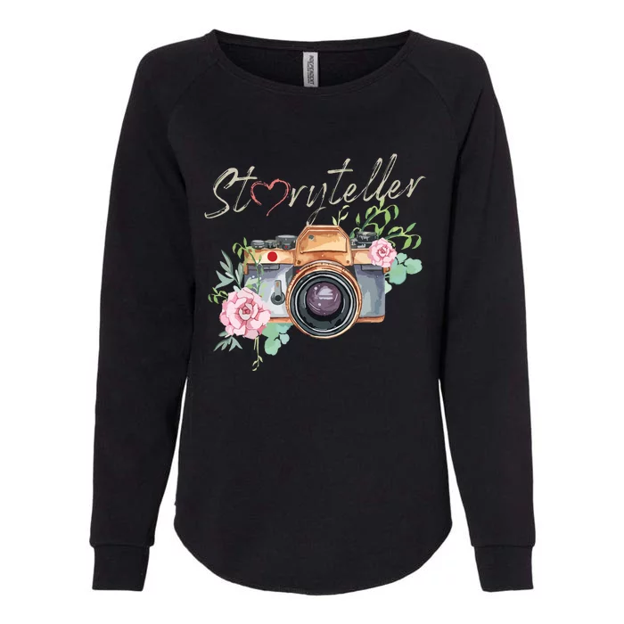 Storyteller Camera Photography Photographer Cameraman Ideas Womens California Wash Sweatshirt