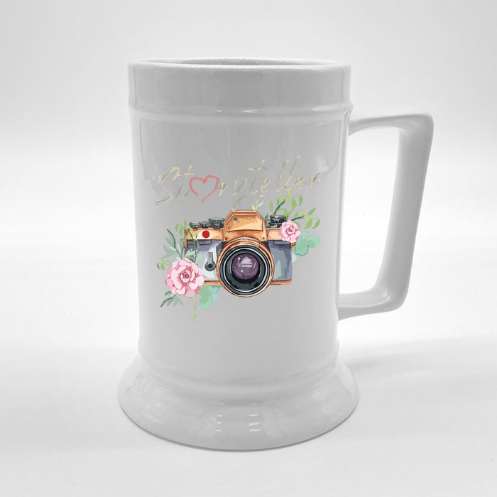 Storyteller Camera Photography Photographer Cameraman Ideas Front & Back Beer Stein