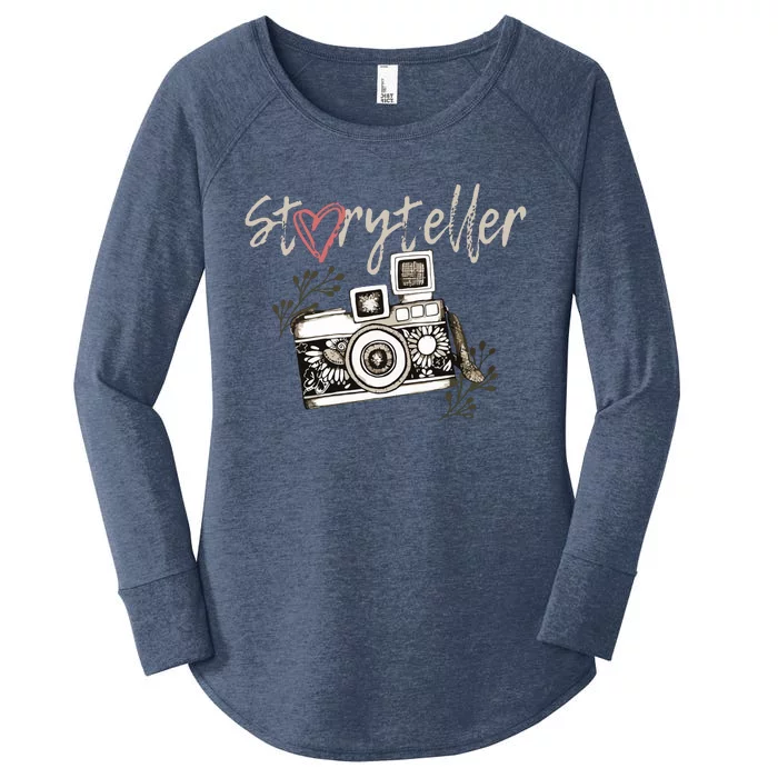 Storyteller Camera Photography Photographer Cool Women's Perfect Tri Tunic Long Sleeve Shirt