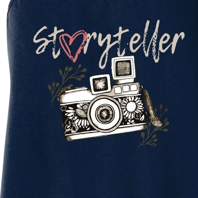 Storyteller Camera Photography Photographer Cool Women's Racerback Tank