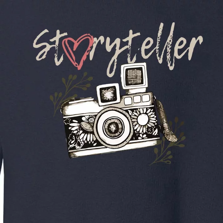 Storyteller Camera Photography Photographer Cool Toddler Sweatshirt