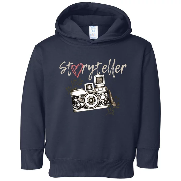 Storyteller Camera Photography Photographer Cool Toddler Hoodie