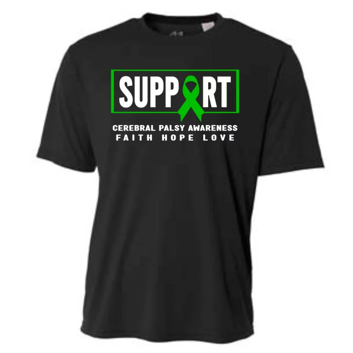 Support Cerebral Palsy Funny Gift Great Gift Cerebral Palsy Awareness Meaningful Cooling Performance Crew T-Shirt