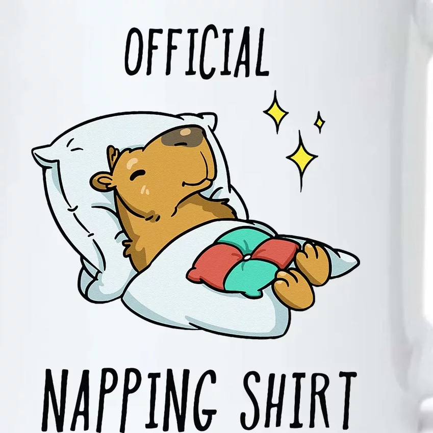 Sleeping Capybara Pajamas Sleepyhead Black Color Changing Mug