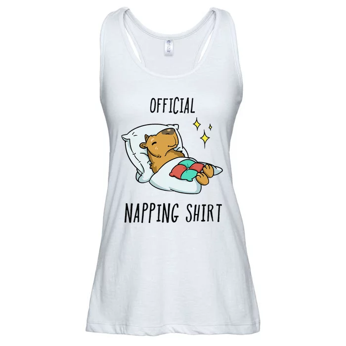 Sleeping Capybara Pajamas Sleepyhead Ladies Essential Flowy Tank