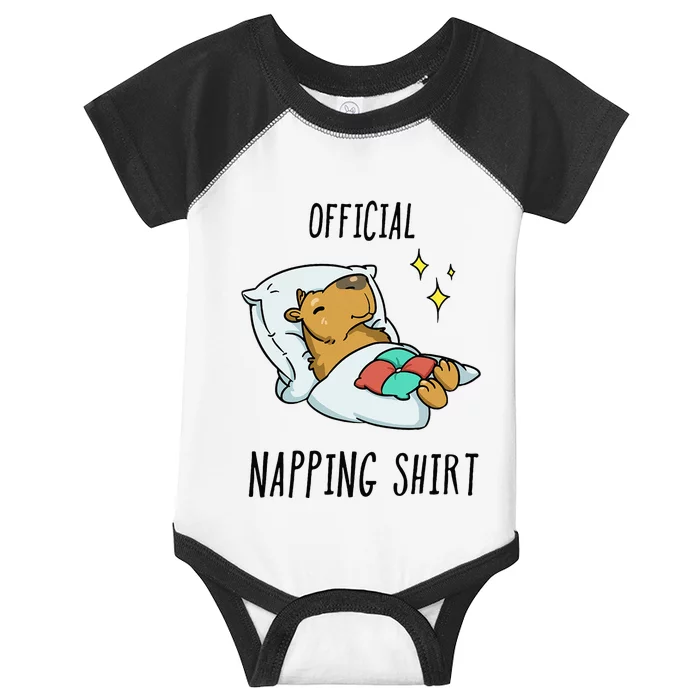 Sleeping Capybara Pajamas Sleepyhead Infant Baby Jersey Bodysuit