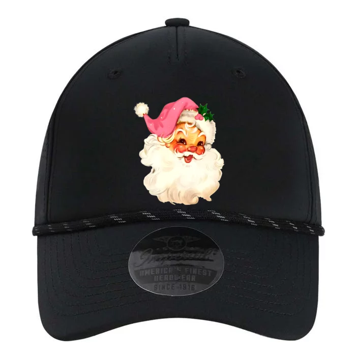 Santa Claus Pink Christmas Face Old Xmas Vintage Pink Santa Performance The Dyno Cap