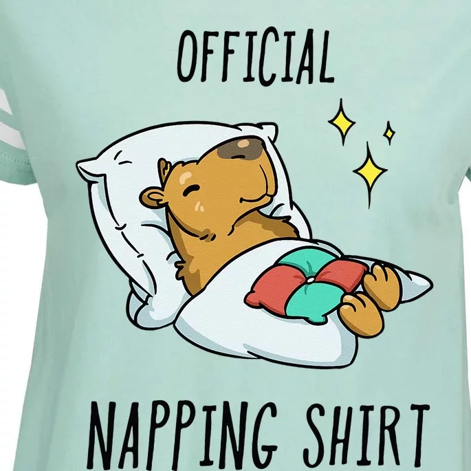 Sleeping Capybara Pajamas Sleepyhead Enza Ladies Jersey Football T-Shirt