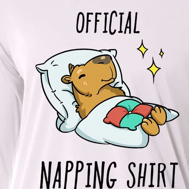 Sleeping Capybara Pajamas Sleepyhead Cooling Performance Long Sleeve Crew