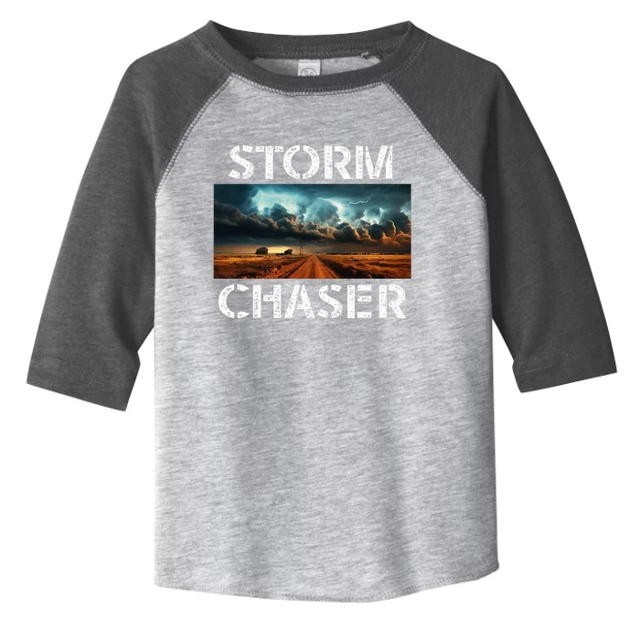 Storm Chaser Picture Extreme Weather Meteorologist Toddler Fine Jersey T-Shirt