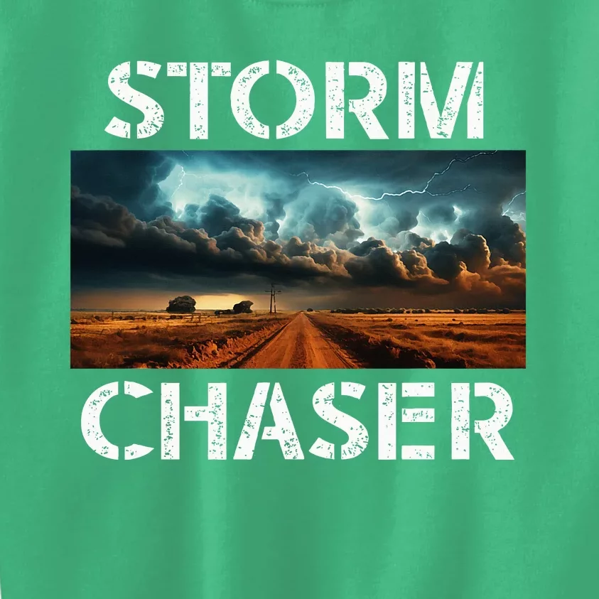 Storm Chaser Picture Extreme Weather Meteorologist Kids Sweatshirt