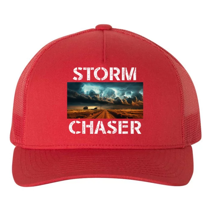 Storm Chaser Picture Extreme Weather Meteorologist Yupoong Adult 5-Panel Trucker Hat