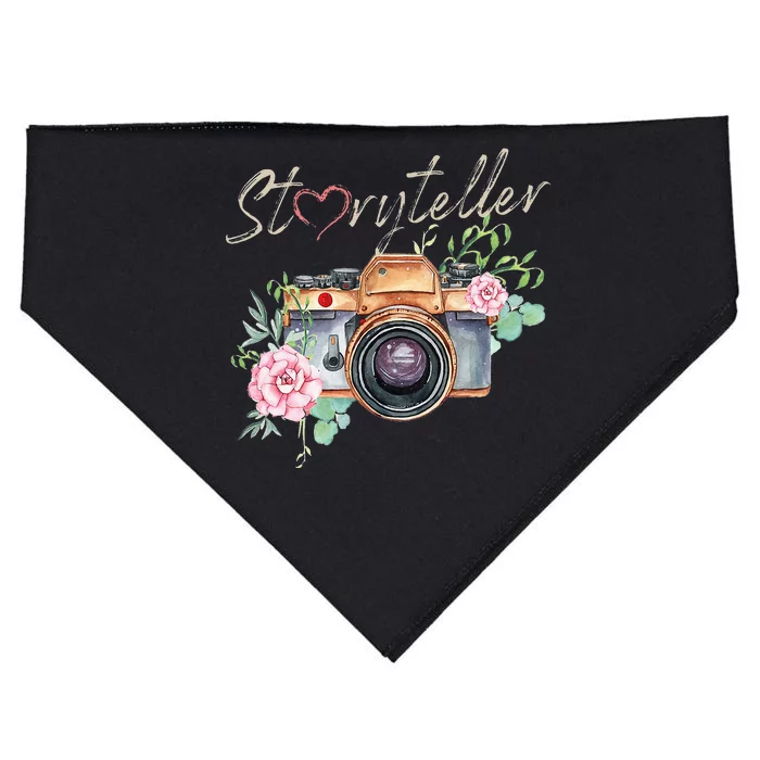 Storyteller Camera Photography Photographer Cameraman Ideas USA-Made Doggie Bandana