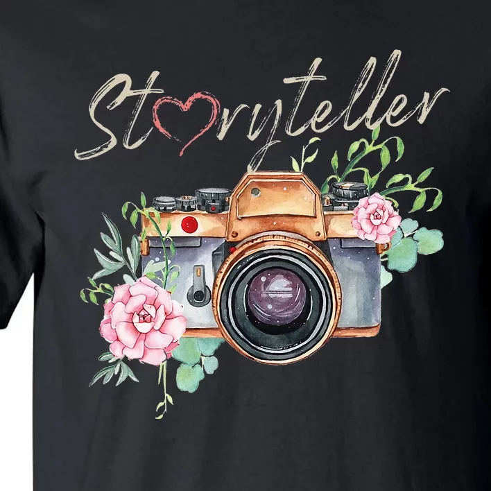 Storyteller Camera Photography Photographer Cameraman Ideas Tall T-Shirt