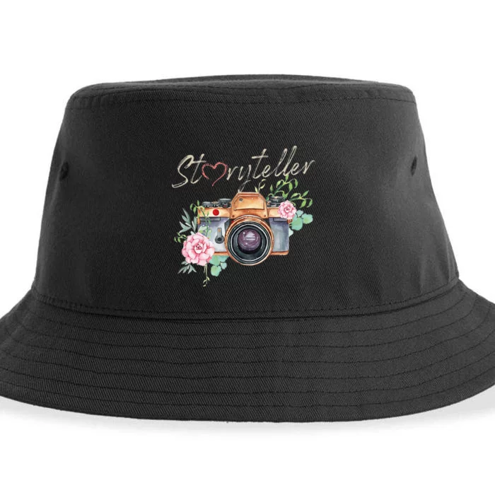 Storyteller Camera Photography Photographer Cameraman Ideas Sustainable Bucket Hat