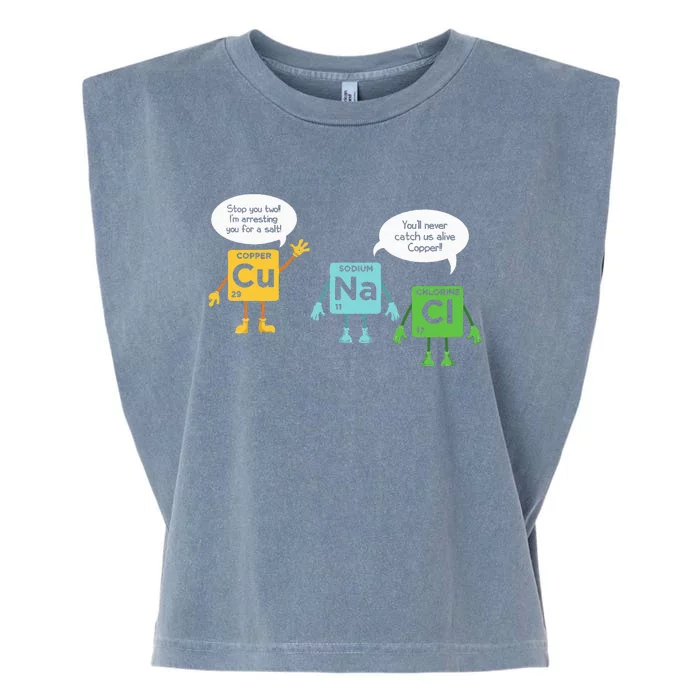 Science Chemistry Periodic Table Funny Scientist Nerd Geeks Garment-Dyed Women's Muscle Tee