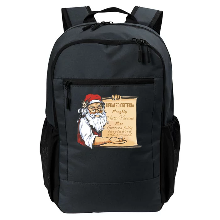 Santa Claus Pro Vaccine Christmas List Daily Commute Backpack