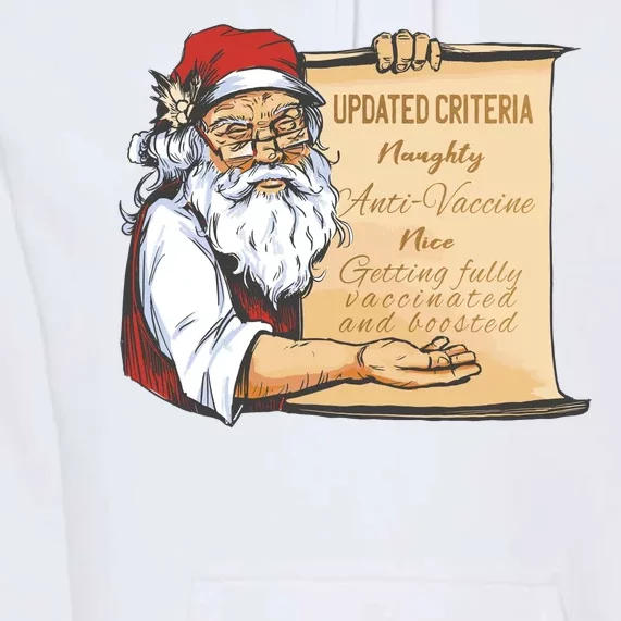 Santa Claus Pro Vaccine Christmas List Premium Hoodie