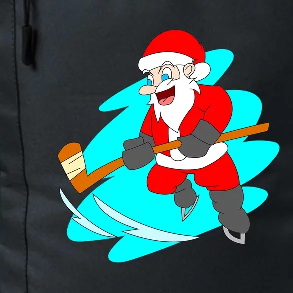 Santa Claus Playing Ice Hockey Player Christmas Celebration Gift Daily Commute Backpack