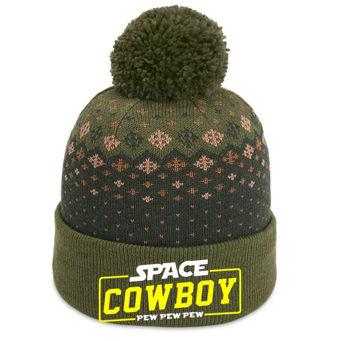 Space Cowboy Pew Pew Pew The Baniff Cuffed Pom Beanie