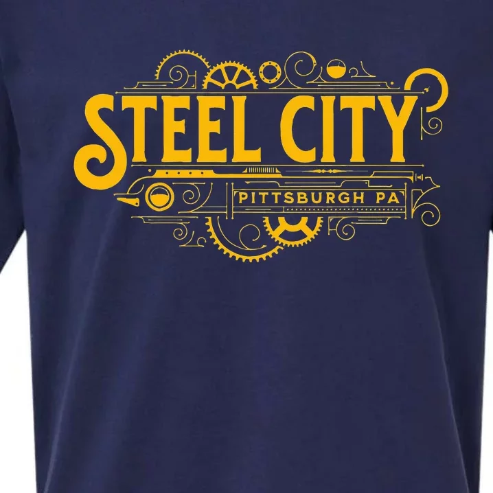 Steel City Pittsburgh Pennsylvania 412 Home Retro Sueded Cloud Jersey T-Shirt