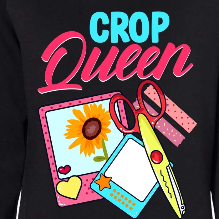 Scrapbook Crop Queen Retreat Hand Crafting Scrapbooking Gift Womens California Wash Sweatshirt