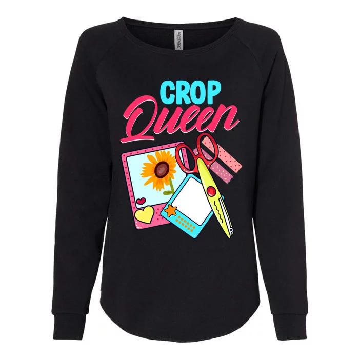 Scrapbook Crop Queen Retreat Hand Crafting Scrapbooking Gift Womens California Wash Sweatshirt