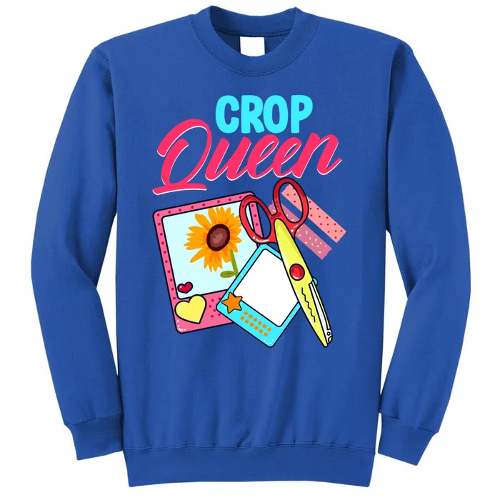 Scrapbook Crop Queen Retreat Hand Crafting Scrapbooking Gift Tall Sweatshirt