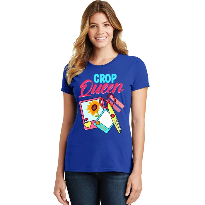 Scrapbook Crop Queen Retreat Hand Crafting Scrapbooking Gift Women's T-Shirt