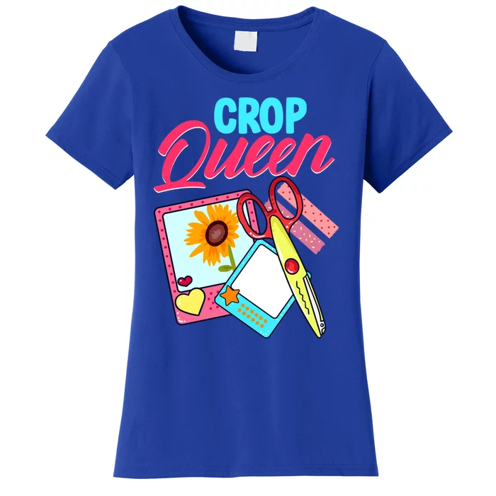 Scrapbook Crop Queen Retreat Hand Crafting Scrapbooking Gift Women's T-Shirt